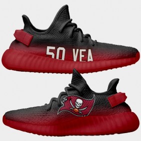NFL X Yeezy Boost Buccaneers Vita Vea Black Red Shoes