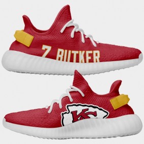 NFL X Yeezy Boost Chiefs Harrison Butker Red Shoes