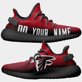 NFL X Yeezy Boost Falcons Custom Dark Red Shoes
