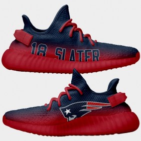 NFL X Yeezy Boost Patriots Matthew Slater Navy Red Shoes