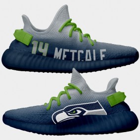 NFL X Yeezy Boost Seahawks D.K. Metcalf Navy Shoes