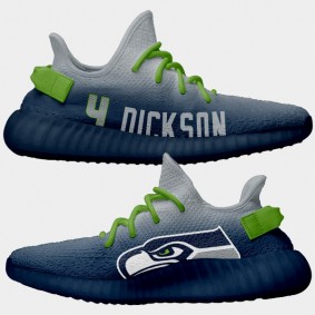 NFL X Yeezy Boost Seahawks Michael Dickson Navy Shoes