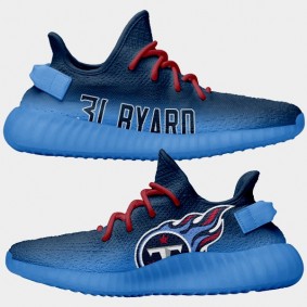 NFL X Yeezy Boost Titans Kevin Byard Blue Shoes