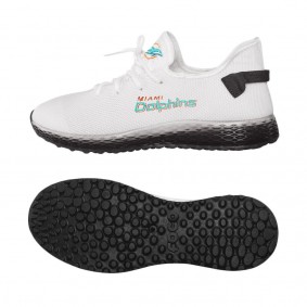 Men's Miami Dolphins Gradient Sole Knit Sneakers