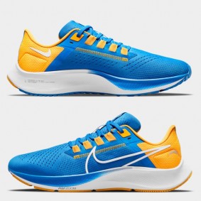 Unisex Chargers Running Blue Zoom Pegasus 38 Shoes