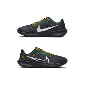 Unisex Green Bay Packers Nike Anthracite Zoom Pegasus 40 Running Shoes