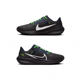 Unisex Seattle Seahawks Nike Anthracite Zoom Pegasus 40 Running Shoes