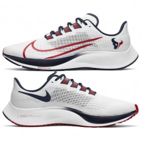 Unisex Texans Nike White Zoom Pegasus 37 Shoes